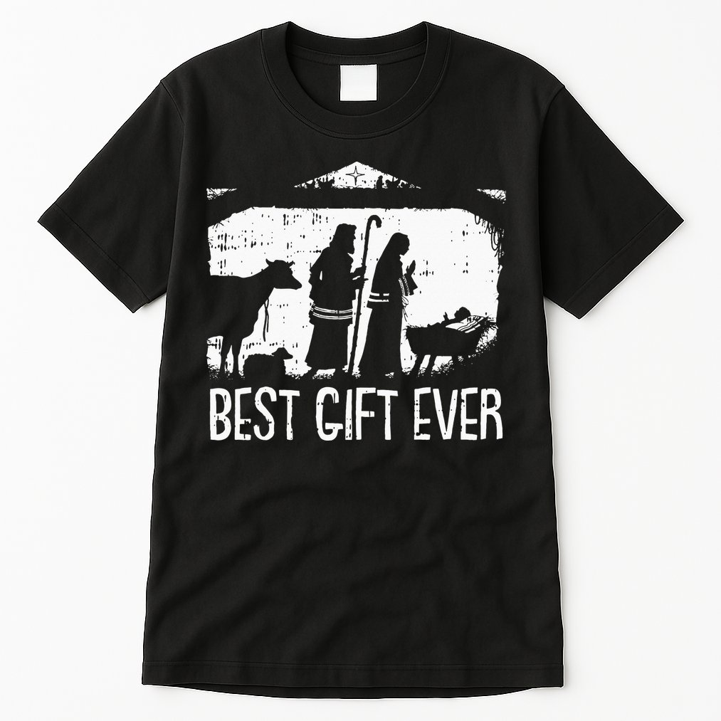 Best Ever Christmas Cool Jesus Nativity Scene Christian Tall T-Shirt