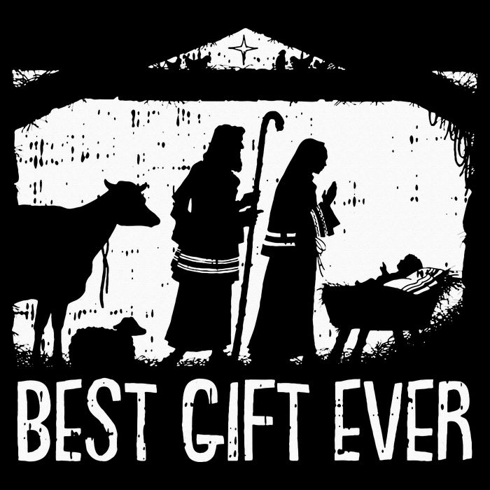 Best Ever Christmas Cool Jesus Nativity Scene Christian Drawstring Bag