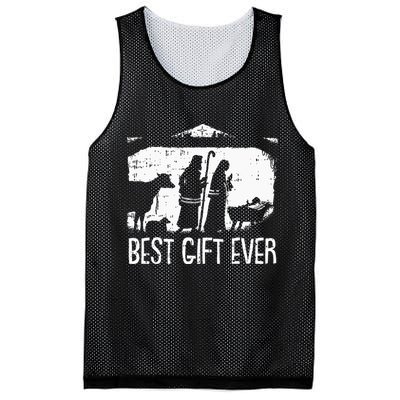Best Ever Christmas Cool Jesus Nativity Scene Christian Mesh Reversible Basketball Jersey Tank
