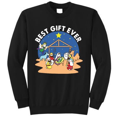 Best Ever Christmas Jesus Nativity Scene Christian Xmas Sweatshirt