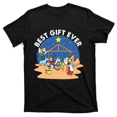 Best Ever Christmas Jesus Nativity Scene Christian Xmas T-Shirt