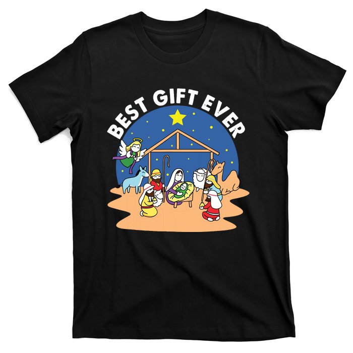 Best Ever Christmas Jesus Nativity Scene Christian Xmas T-Shirt