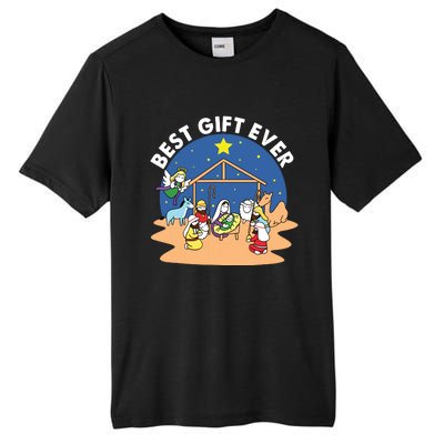 Best Ever Christmas Jesus Nativity Scene Christian Xmas Tall Fusion ChromaSoft Performance T-Shirt