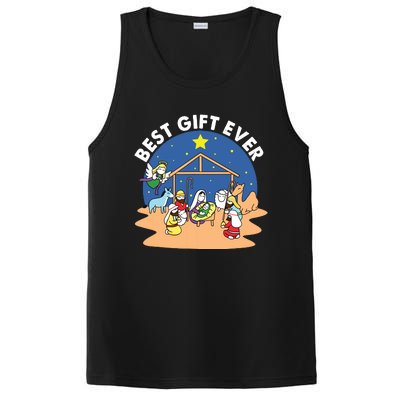 Best Ever Christmas Jesus Nativity Scene Christian Xmas PosiCharge Competitor Tank