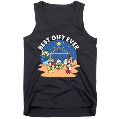 Best Ever Christmas Jesus Nativity Scene Christian Xmas Tank Top