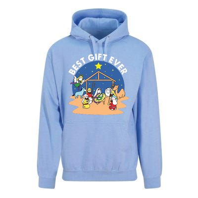 Best Ever Christmas Jesus Nativity Scene Christian Xmas Unisex Surf Hoodie