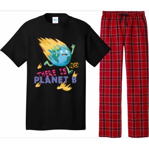 Burning Earth Cute Gift There Is No Planet B Great Gift Pajama Set