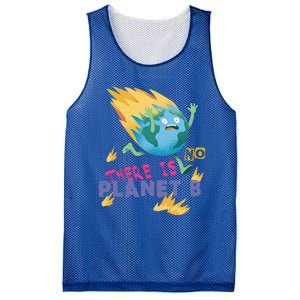 Burning Earth Cute Gift There Is No Planet B Great Gift Mesh Reversible Basketball Jersey Tank