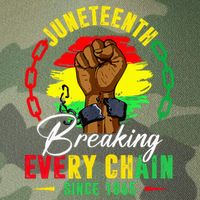 Breaking Every Chain Since 1865 Juneteenth Freedom Legacy Tie Dye Trucker Hat