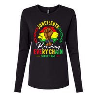 Breaking Every Chain Since 1865 Juneteenth Freedom Womens Cotton Relaxed Long Sleeve T-Shirt