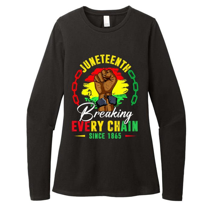 Breaking Every Chain Since 1865 Juneteenth Freedom Womens CVC Long Sleeve Shirt