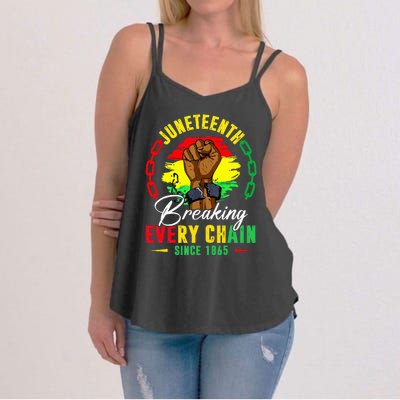 Breaking Every Chain Since 1865 Juneteenth Freedom Women's Strappy Tank