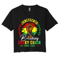 Breaking Every Chain Since 1865 Juneteenth Freedom Women's Crop Top Tee