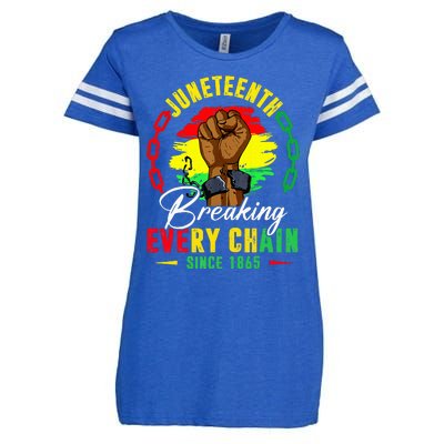 Breaking Every Chain Since 1865 Juneteenth Freedom Enza Ladies Jersey Football T-Shirt