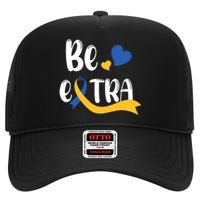 Be Extra Cute T21 World Down Syndrome Awareness Day High Crown Mesh Back Trucker Hat