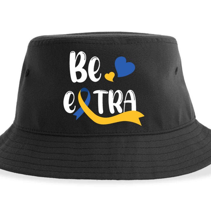 Be Extra Cute T21 World Down Syndrome Awareness Day Sustainable Bucket Hat