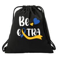 Be Extra Cute T21 World Down Syndrome Awareness Day Drawstring Bag