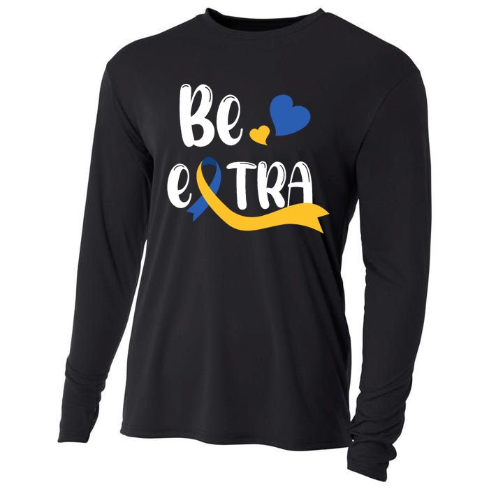 Be Extra Cute T21 World Down Syndrome Awareness Day Cooling Performance Long Sleeve Crew