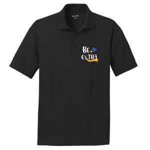 Be Extra Cute T21 World Down Syndrome Awareness Day PosiCharge RacerMesh Polo