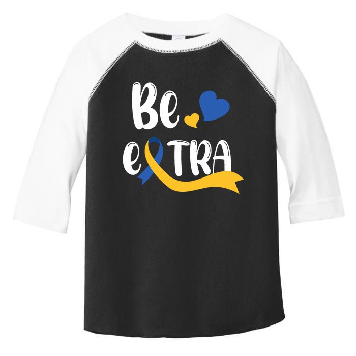 Be Extra Cute T21 World Down Syndrome Awareness Day Toddler Fine Jersey T-Shirt