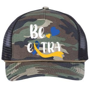 Be Extra Cute T21 World Down Syndrome Awareness Day Retro Rope Trucker Hat Cap