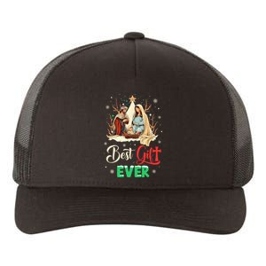 Best Ever Christmas Cool Jesus Nativity Scene Christian Yupoong Adult 5-Panel Trucker Hat