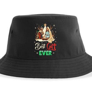 Best Ever Christmas Cool Jesus Nativity Scene Christian Sustainable Bucket Hat