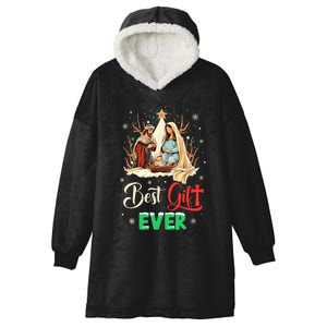 Best Ever Christmas Cool Jesus Nativity Scene Christian Hooded Wearable Blanket