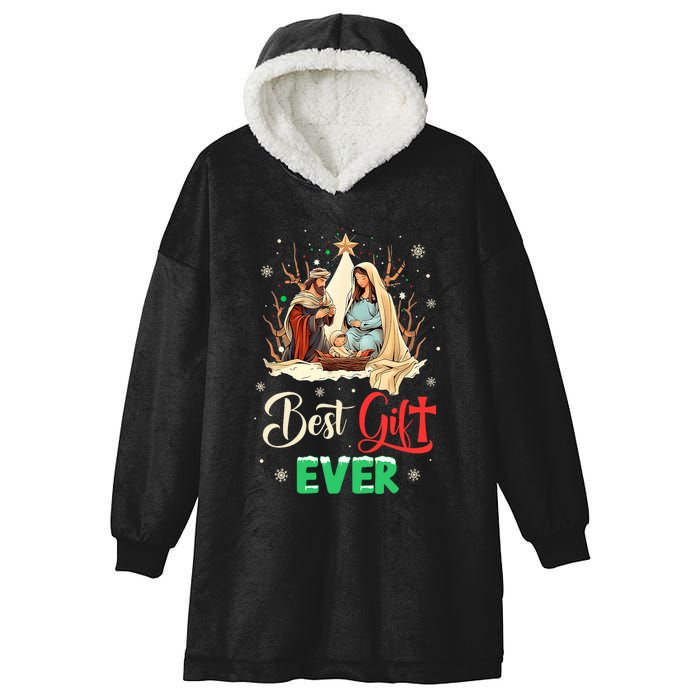 Best Ever Christmas Cool Jesus Nativity Scene Christian Hooded Wearable Blanket