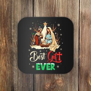 Best Ever Christmas Cool Jesus Nativity Scene Christian Coaster