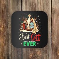 Best Ever Christmas Cool Jesus Nativity Scene Christian Coaster