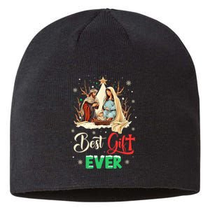 Best Ever Christmas Cool Jesus Nativity Scene Christian Sustainable Beanie