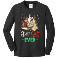 Best Ever Christmas Cool Jesus Nativity Scene Christian Kids Long Sleeve Shirt