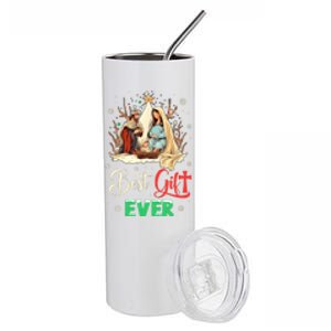 Best Ever Christmas Cool Jesus Nativity Scene Christian Stainless Steel Tumbler