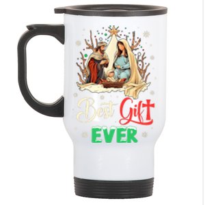 Best Ever Christmas Cool Jesus Nativity Scene Christian Stainless Steel Travel Mug