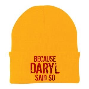 Because Daryl Said So Quote Knit Cap Winter Beanie