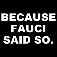 Because Fauci Said So Cropped Pullover Crew