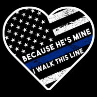 Because He's Mine I Walk This Line Back The Blue Drawstring Bag