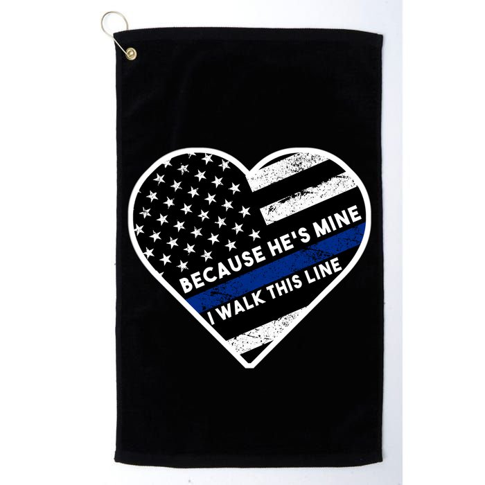 Because He's Mine I Walk This Line Back The Blue Golf Towel