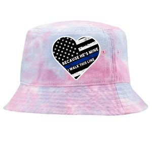 Because He's Mine I Walk This Line Back The Blue Tie-Dyed Bucket Hat