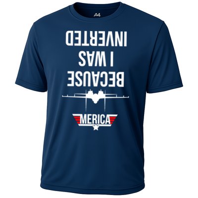 Because I Was Inverted Jet Fighter Performance Shirt