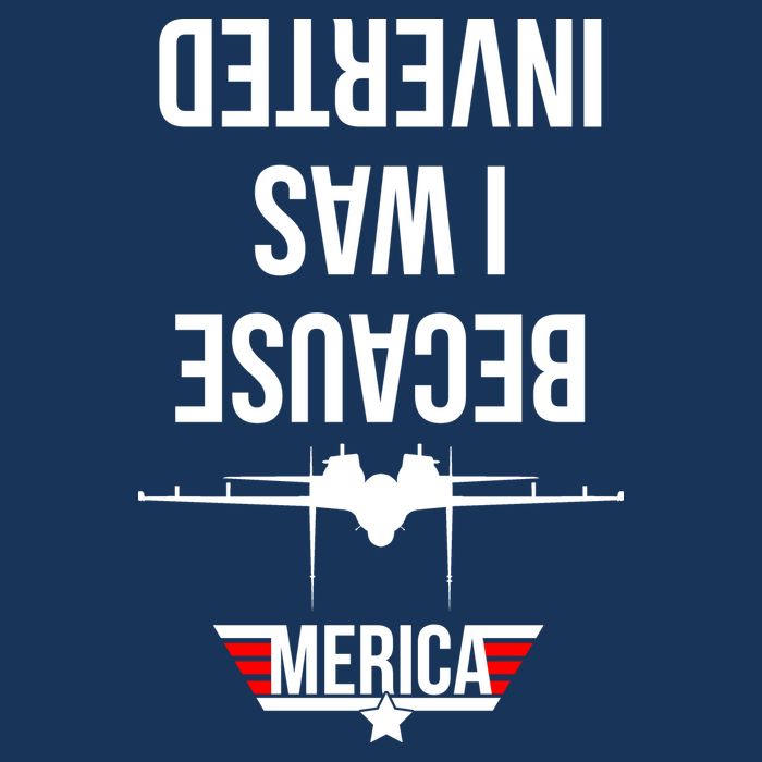 Because I Was Inverted Jet Fighter 7-Panel Snapback Hat