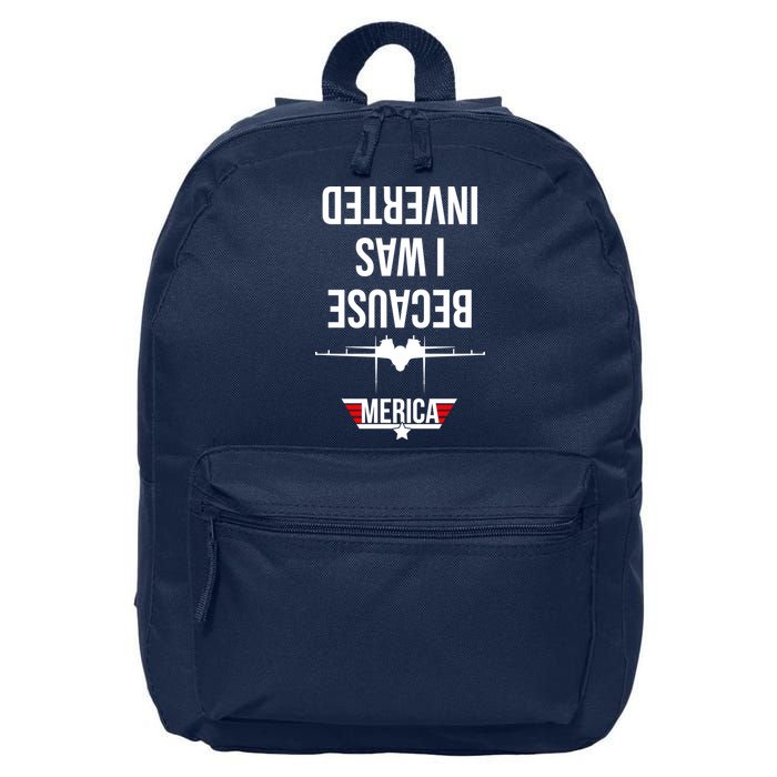 Because I Was Inverted Jet Fighter 16 in Basic Backpack