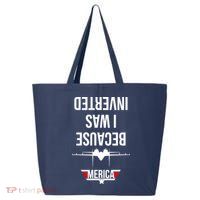 Because I Was Inverted Jet Fighter 25L Jumbo Tote