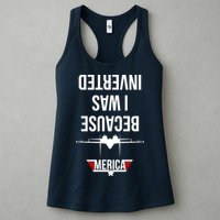 Because I Was Inverted Jet Fighter Womens Tank Top