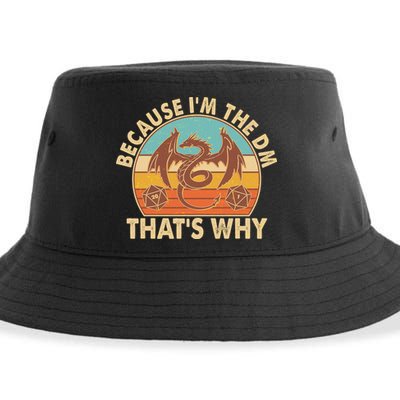 Because I'm the DM That's Why Vintage Sustainable Bucket Hat