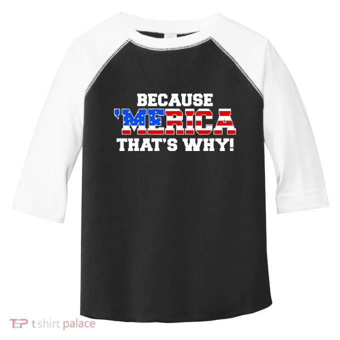 Because Merica Thats Why Toddler Fine Jersey T-Shirt