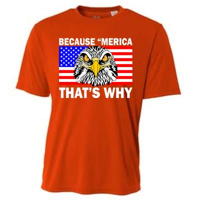 Because 'Merica That's Why! Eagle Cooling Performance Crew T-Shirt