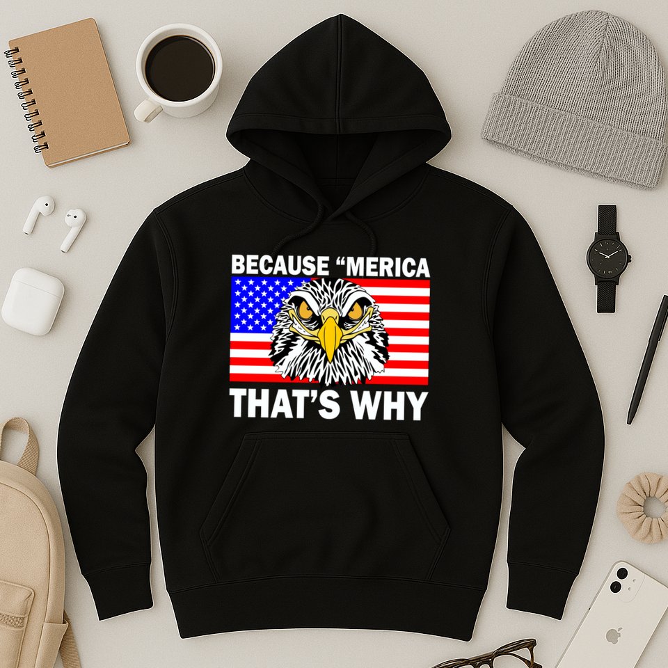 Because 'Merica That's Why! Eagle Hoodie