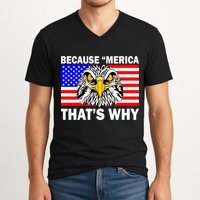 Because 'Merica That's Why! Eagle V-Neck T-Shirt